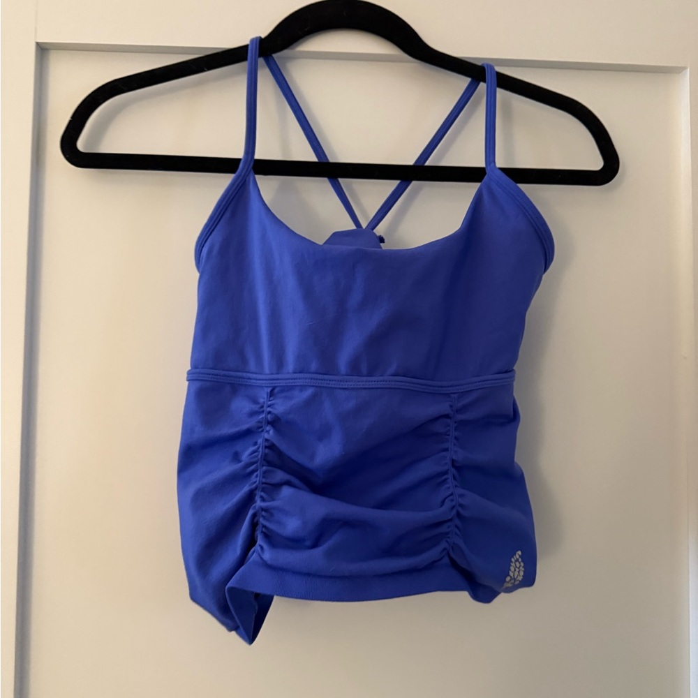 Free People Ruched workout tank Top